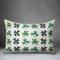 Shamrock Pattern Watercolor Pillow 14" x 20" Throw Pillow